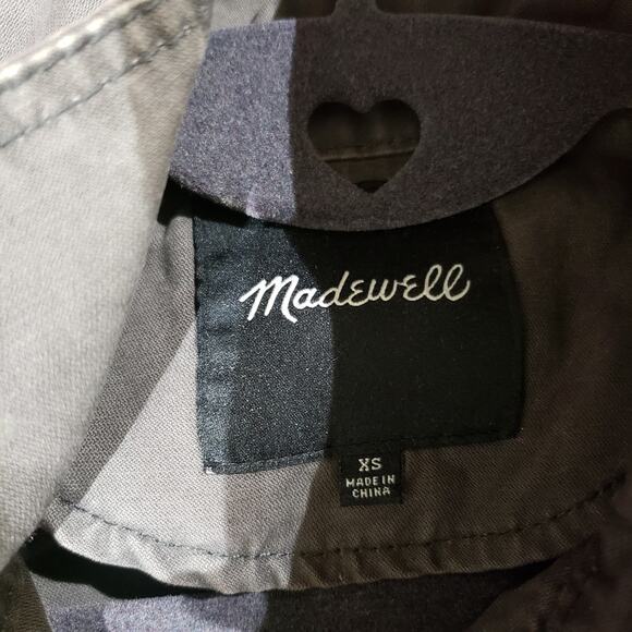 Madewell Fleet Utility Jacket XS Utility Military Cargo Cinched Waist Gray - Picture 13 of 16